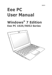 Asus Eee PC 1025CE User Manual
