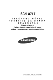 Samsung SGH-A717 User Manual (SPANISH)
