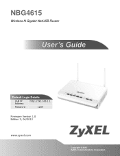 ZyXEL NBG4615 User Guide