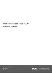 Dell OptiPlex Micro Plus 7020 Owners Manual