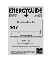 Frigidaire GHWQ103WC1 Energy Guide