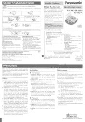 Panasonic SLS200 SLS200 User Guide