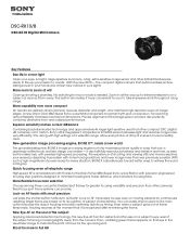 Sony DSC-RX10 Marketing Specifications