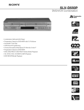 Sony SLV-D550P Marketing Specifications