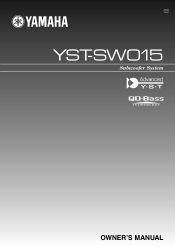 Yamaha YST-SW015 Owner's Manual