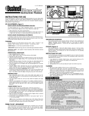 Bushnell Spectator 8x40 Owner's Manual
