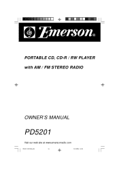 Emerson PD5201 Owners Manual