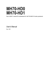 Gigabyte MH70-HD1 Manual