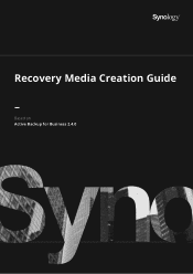 Synology RS4021xs Recovery Media Creation Guide