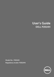 Dell P2014H DELL  Users Guide