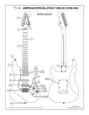 Fender American Special Stratocaster HSS American Special Stratocaster HSS Service Diagrams
