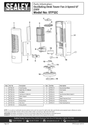 Sealey STF12C Parts Diagram