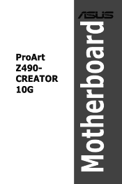 Asus ProArt Z490-CREATOR 10G Users Manual English