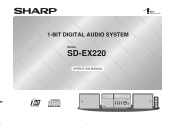 Sharp SD-EX220 SDEX220 Operation Manual