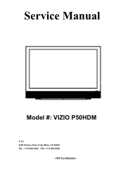 Vizio P50HDM Service Manual
