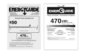 Amana A8TXNGFXW Energy Guide
