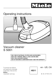 Miele S 5381 Gemini Operating manual