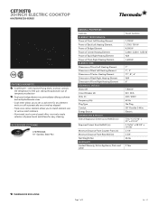 Thermador CET305TB Product Specs