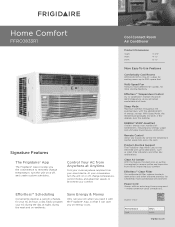 Frigidaire FFRC0833R1 Product Specifications Sheet