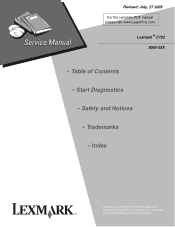 Lexmark 19C0050 Service Manual