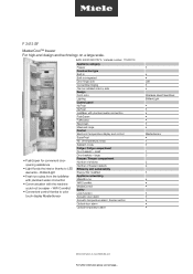 Miele F 2412 SF Product sheet