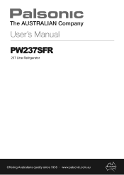 Palsonic pw237sfr Instruction Manual