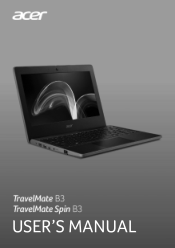 Acer TravelMate Spin B3 User Manual