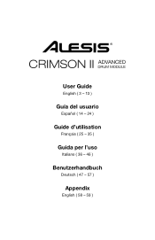 Alesis Crimson II Kit User Manual