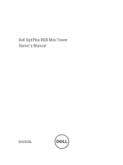 Dell OptiPlex 9020 Owner's Manual - Mini Tower