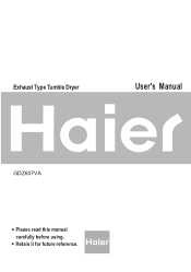 Haier GDZ607VA User Manual
