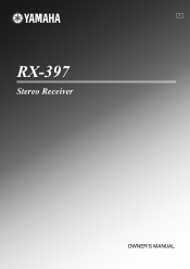 Yamaha RX 397 MCXSP10 Manual