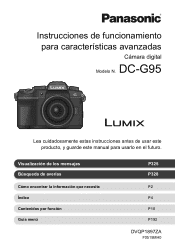 Panasonic LUMIX G95 Advanced Operating Manual Spanish