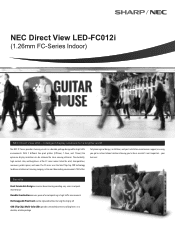 Sharp LED-FC012i Specification Brochure