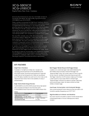 Sony XCGU100CR Brochure (Brochure)