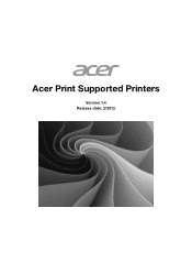 Acer A510 Acer Print Support Printer List