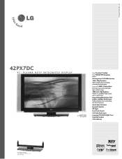 LG 42PX7DC Brochure