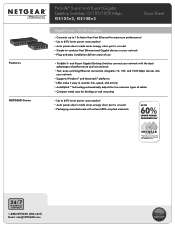 Netgear GS105v5 Product Data Sheet