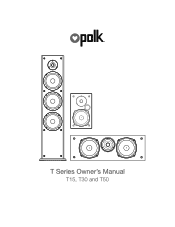 Polk Audio T30 T-Series Product Manual