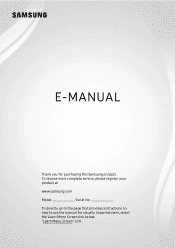 Samsung UN65CU7000F User Manual