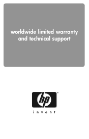 HP Pavilion zv5000 HP Notebook PC Series - Worldwide Limited Warranty and Technical Support - English