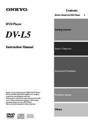 Onkyo DV-L5 Owner Manual