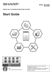 Sharp MX-8090N MX-7090N | MX-8090N - Startup Guide