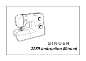 Singer 2259 Tradition Instruction Manual