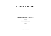 Fisher and Paykel OR30SCI6W1 Installation Guide Freestanding Cooker