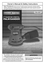 Harbor Freight Tools 69857 User Manual