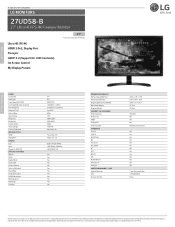 LG 27UD58-B Owners Manual - English