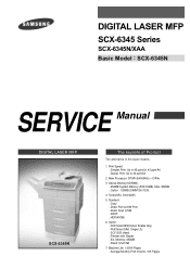 Samsung SCX-6345N Service Manual