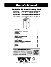 Tripp Lite SRXCOOL12KA Owners Manual for Portable Air Conditioning Unit Multi-language