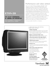 ViewSonic E70FSB Brochure