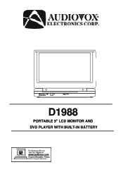 Audiovox D1988 User Manual